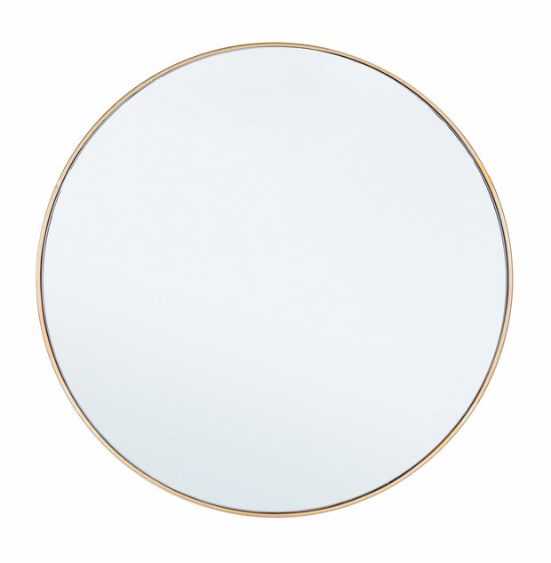 Oglinda decorativa cu rama metalica, Nucleos Round Auriu & BIZZZT-MIRROR-NUCLEOS-ROUND