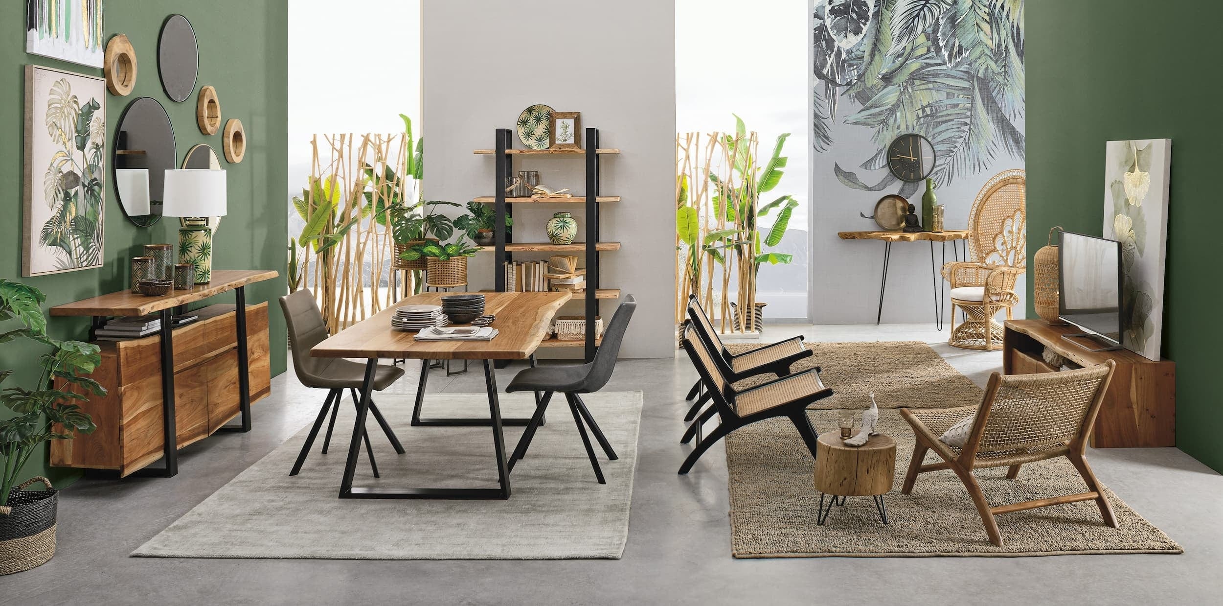Bizzotto Oglinda decorativa cu rama metalica, Nucleos Round Auriu