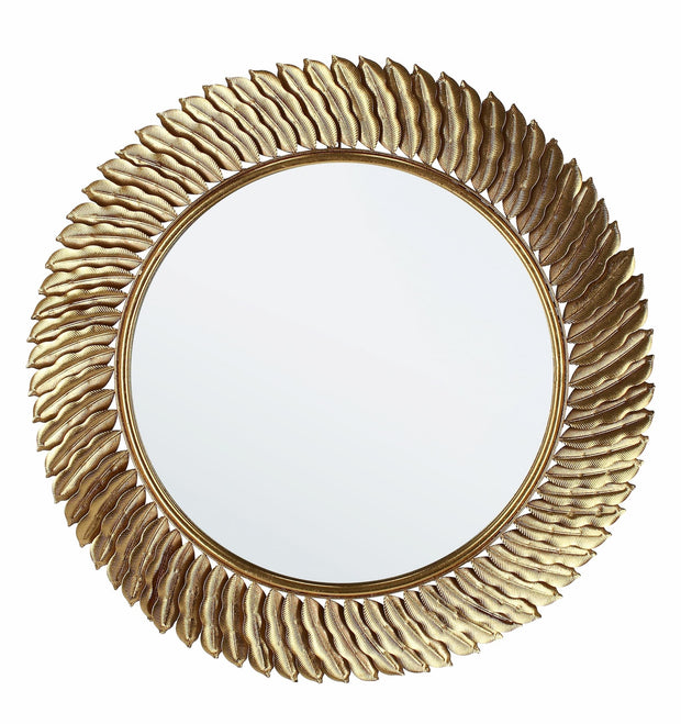 Oglinda decorativa cu rama metalica, Safi Auriu & BIZZZT-MIRROR-SAFI