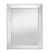 Oglinda decorativa din lemn de eucalipt, Dakota Dot Line Alb, l70xH90 cm