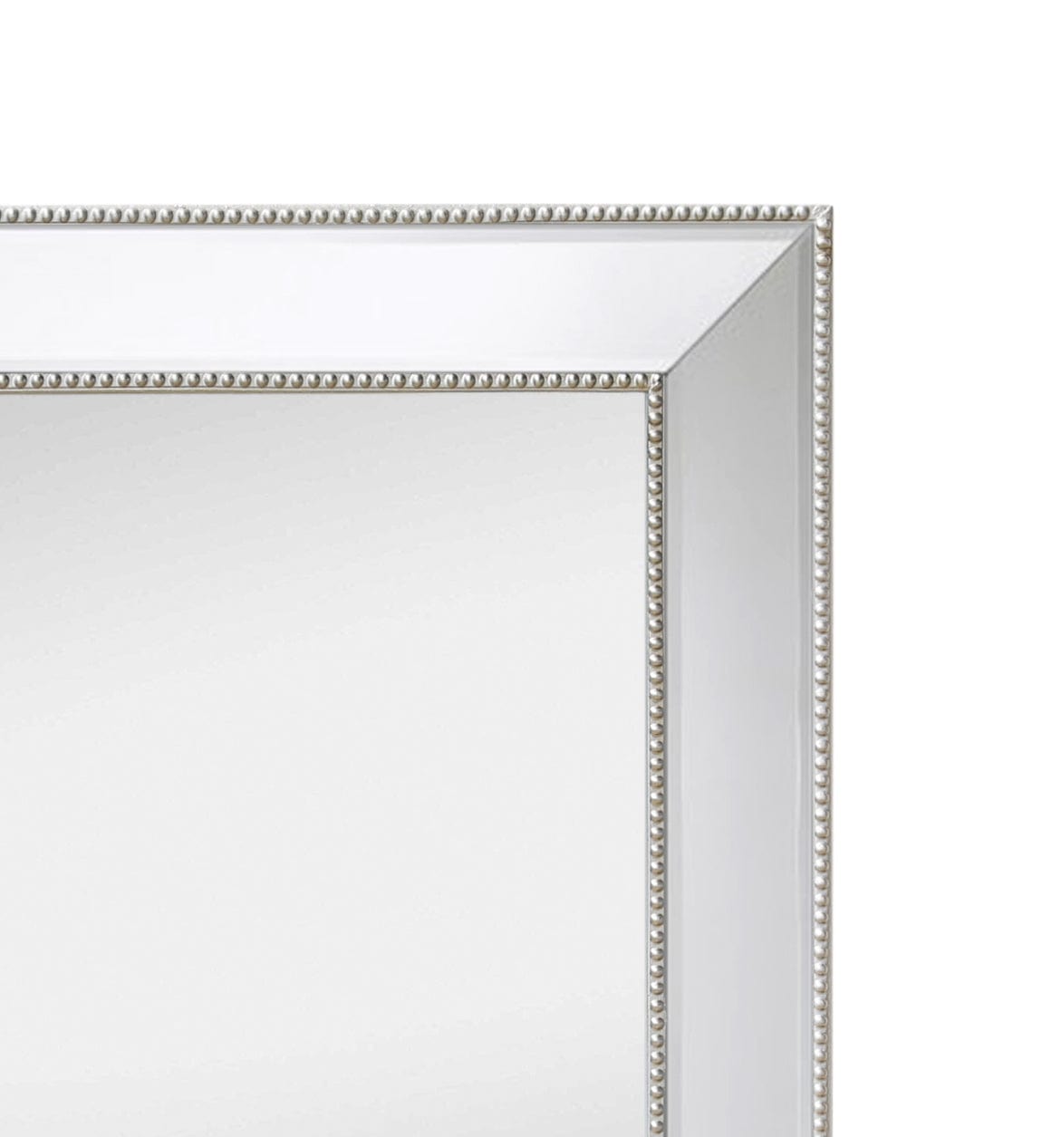 Oglinda decorativa din lemn de eucalipt, Dakota Dot Line Alb, l70xH90 cm (1)