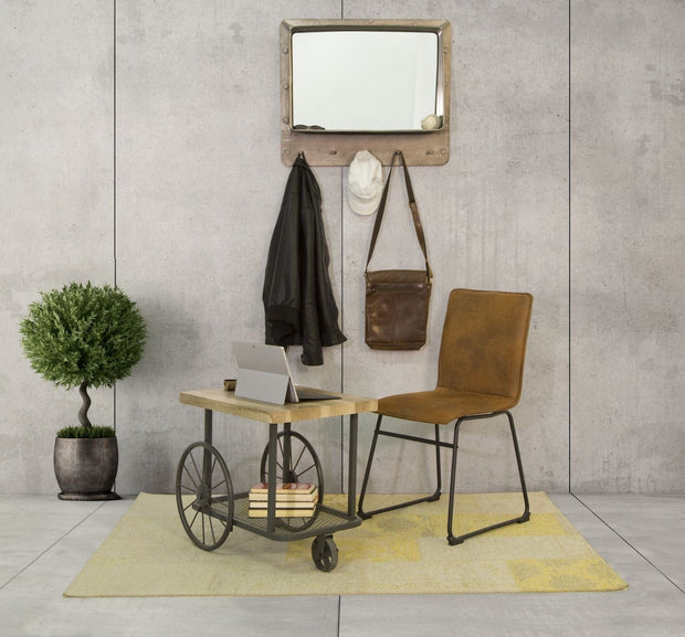 Oglinda decorativa din metal Bolt Gri inchis, l70xA19,5xH60 cm (8)