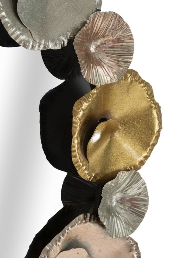 Oglinda decorativa din metal, Mixy Multicolor, Ø75,5 cm (2)