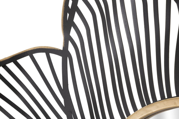Oglinda decorativa din metal, Osaka Negru, l79xH86,5 cm (3)