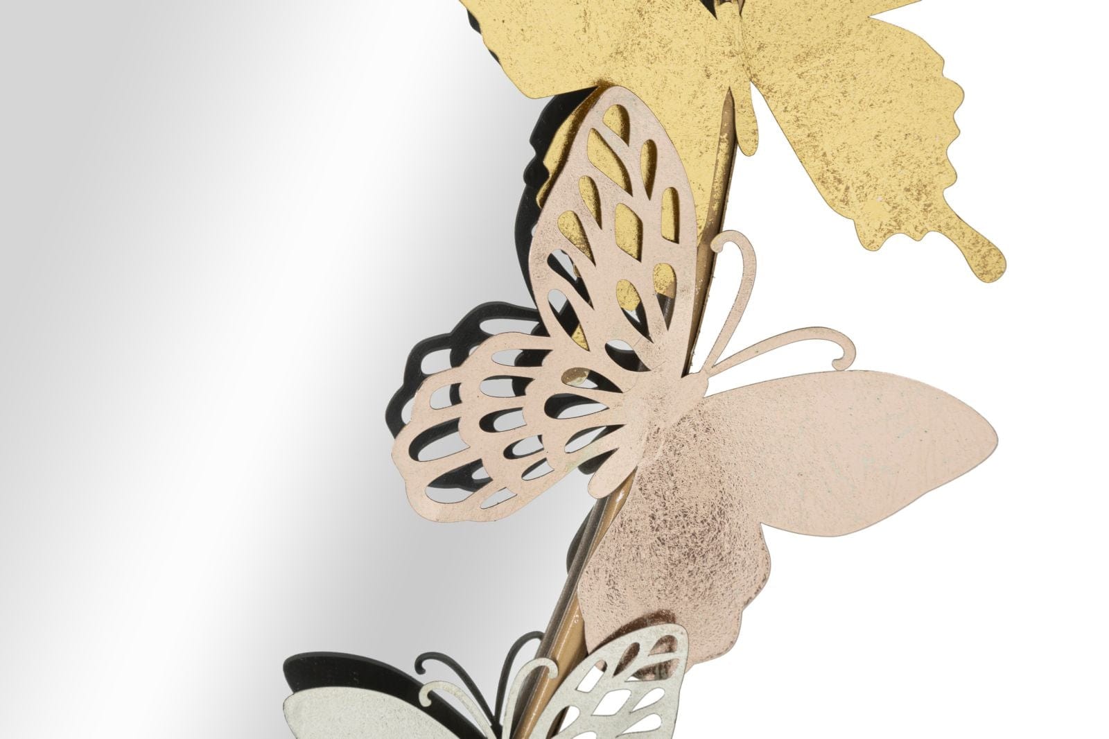 Oglinda decorativa din metal, Oval Auriu, l58,5xH71,5 cm (3)