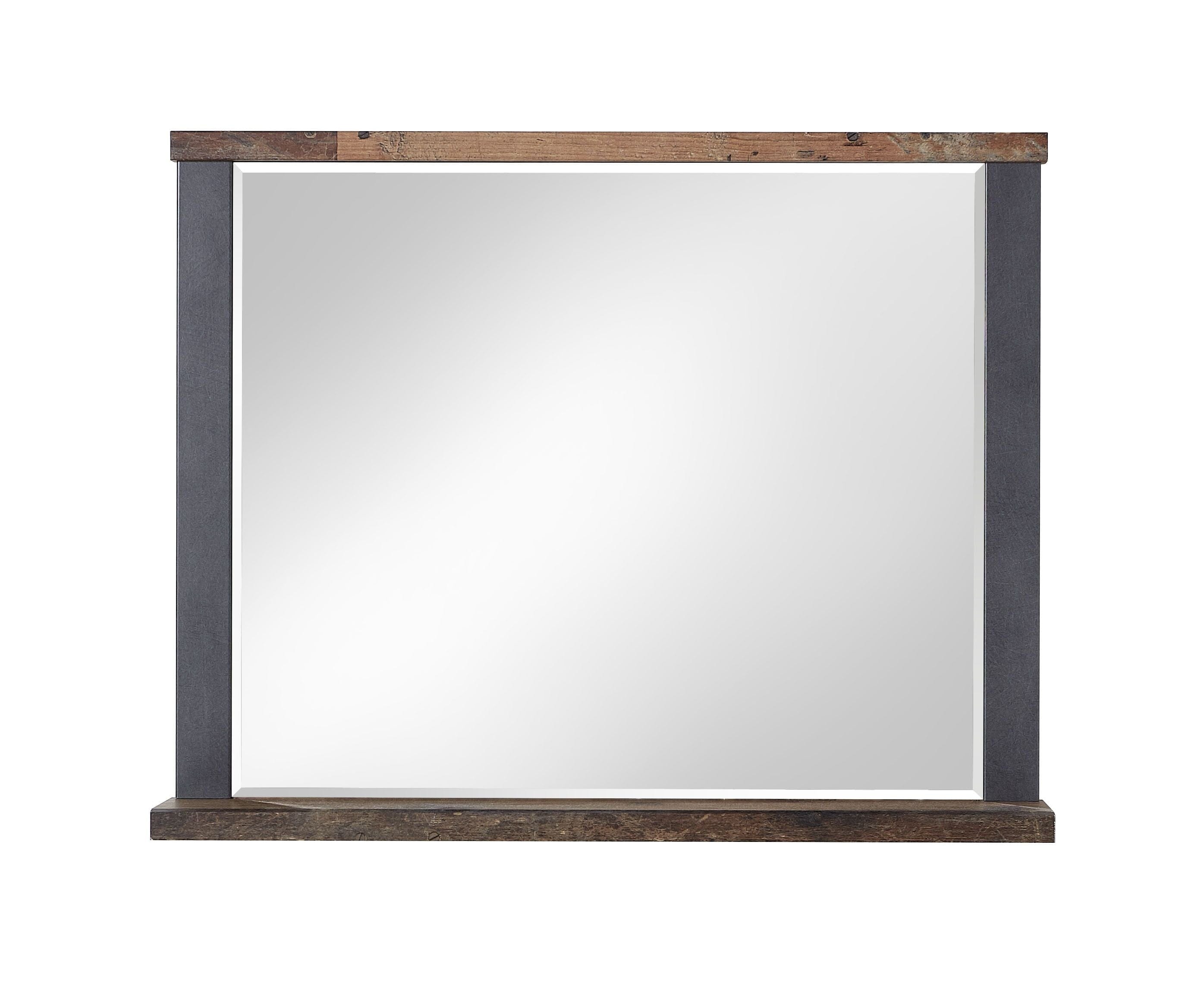 Innostyle Oglinda decorativa din pal Chelsea Large Natural / Grafit, l94xH75 cm