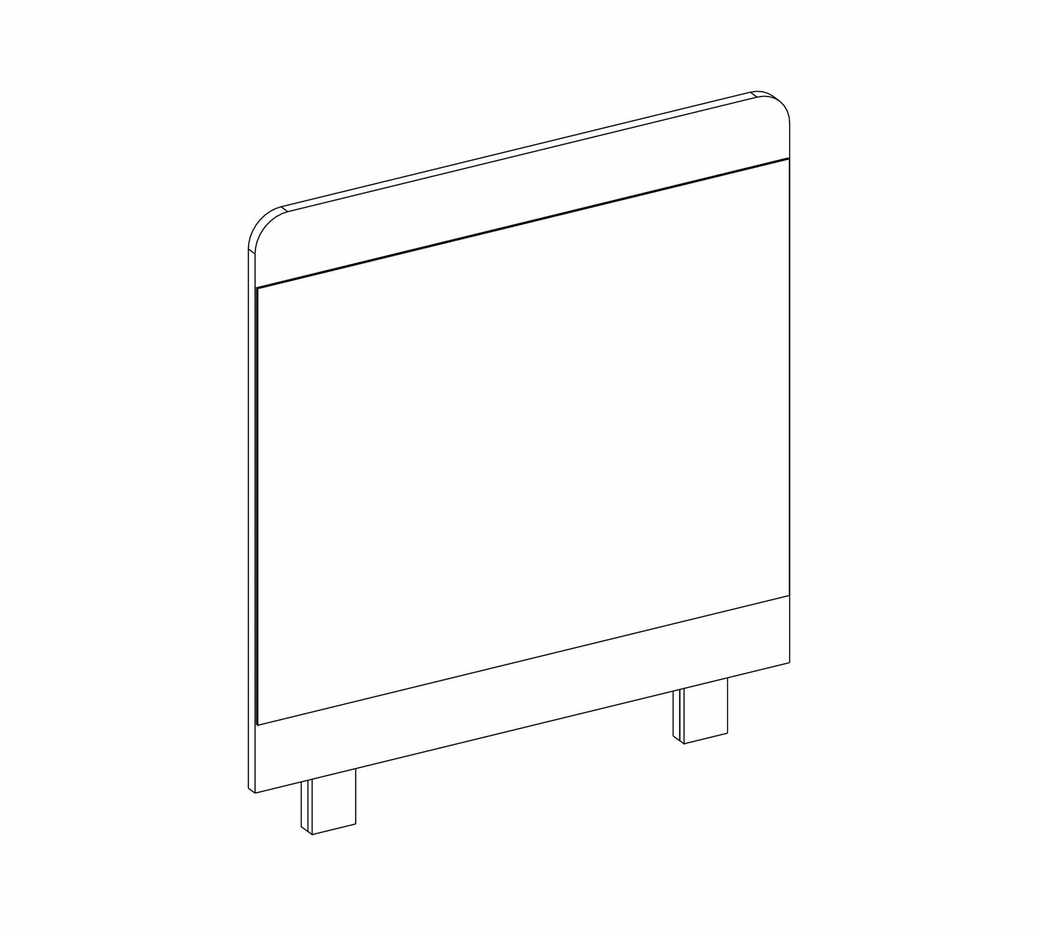 Oglinda decorativa din pal pentru tineret White, l71xA3xH75 cm (2)