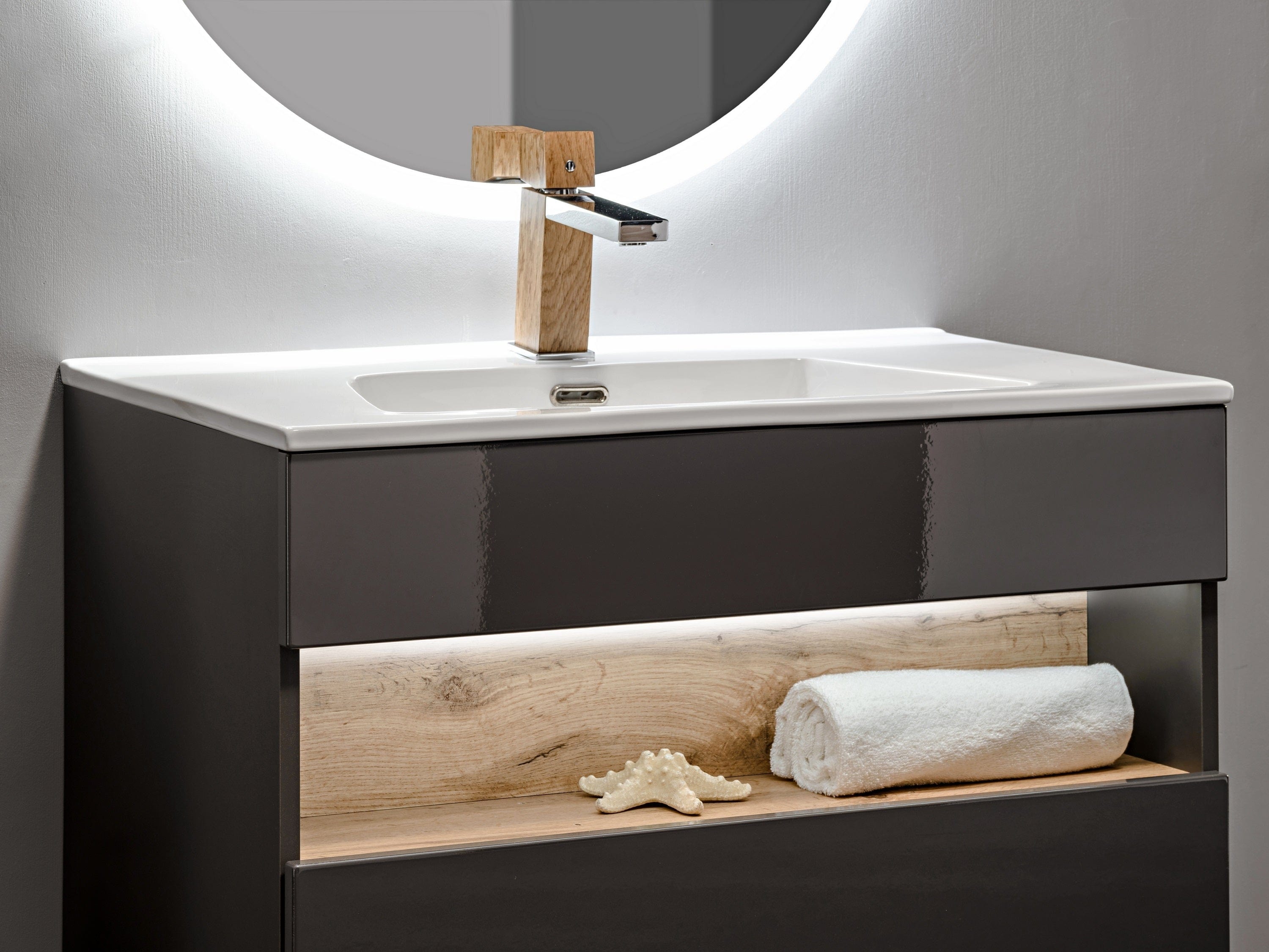 Oglinda pentru baie cu Led Venus Ø 60 cm (1)