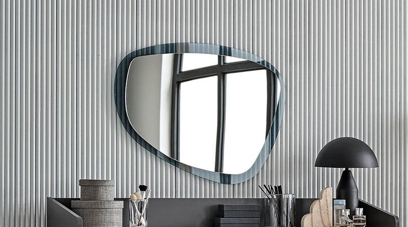 Oglinda decorativa Arora Koton Big Gri Bleu, l80,1xH65,6 cm