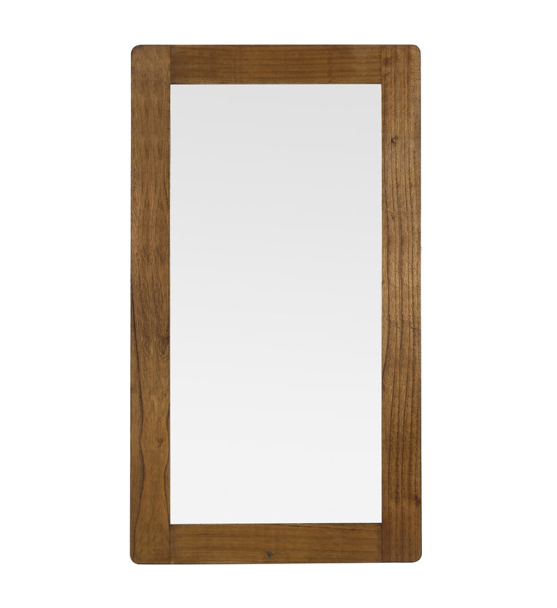 Oglinda decorativa cu rama din lemn si furnir, Flash Tall Nuc, l80xH150 cm