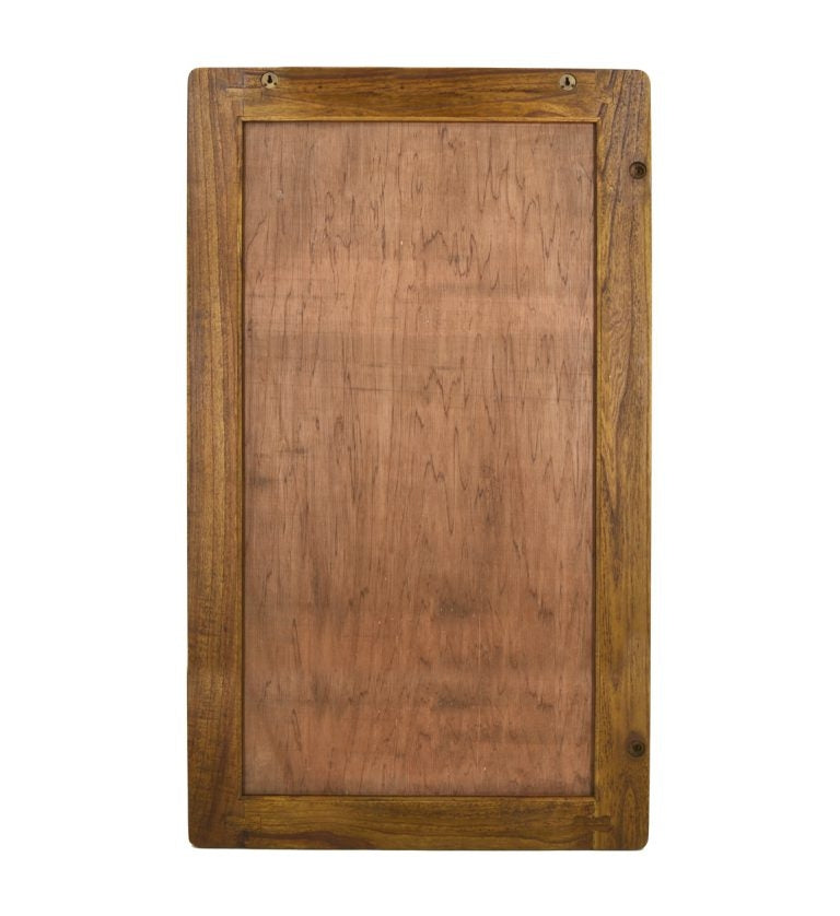 Oglinda decorativa cu rama din lemn si furnir, Flash Tall Nuc, l80xH150 cm (4)