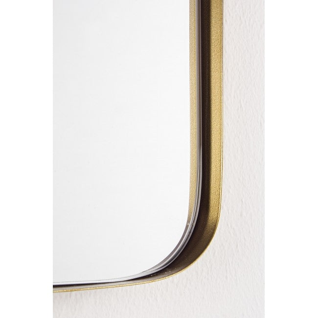 Oglinda decorativa cu rama metalica Adhira Auriu, l60xH60 cm (1)