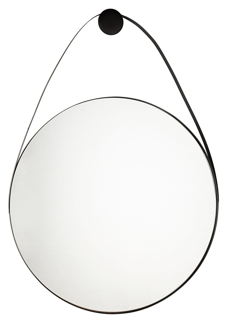 Oglinda decorativa cu rama metalica Keiran Tall Negru, l75xH107 cm