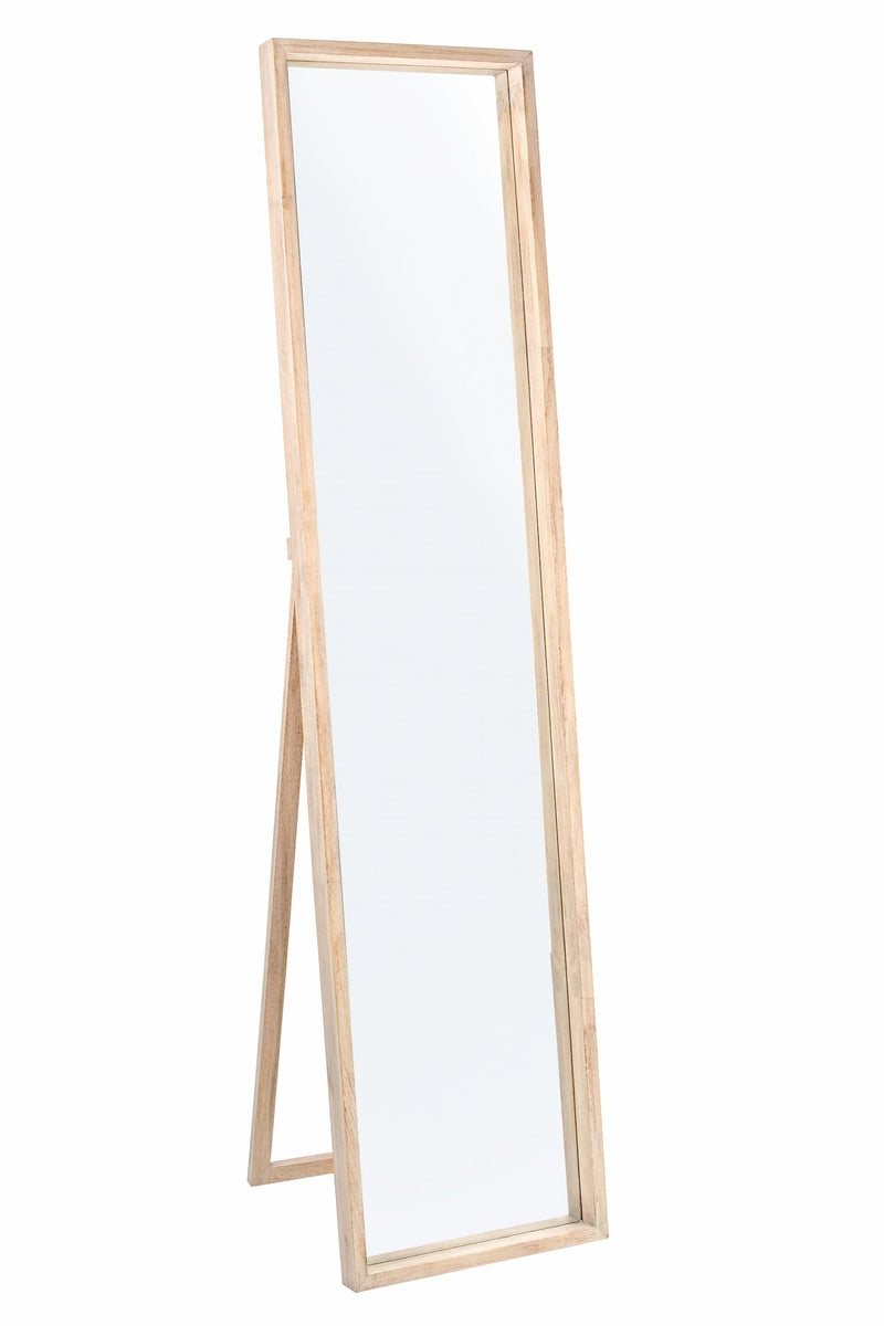 Oglinda decorativa de podea cu rama din lemn de Paulownia, Tiziano Rectangle ST, l40xH170 cm (2)