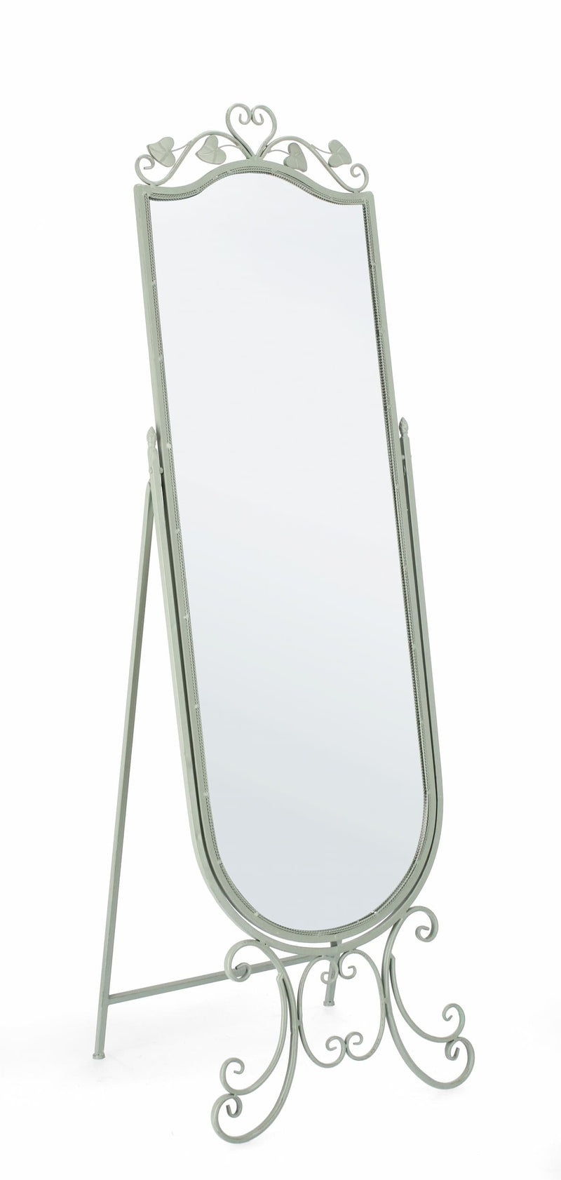 Oglinda decorativa de podea cu rama metalica, Harriet Verde Mint, l51xA50xH165 cm