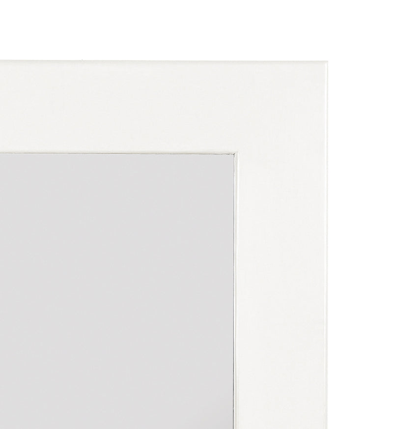Oglinda decorativa din lemn, New White Alb, l80xH100 cm (1)