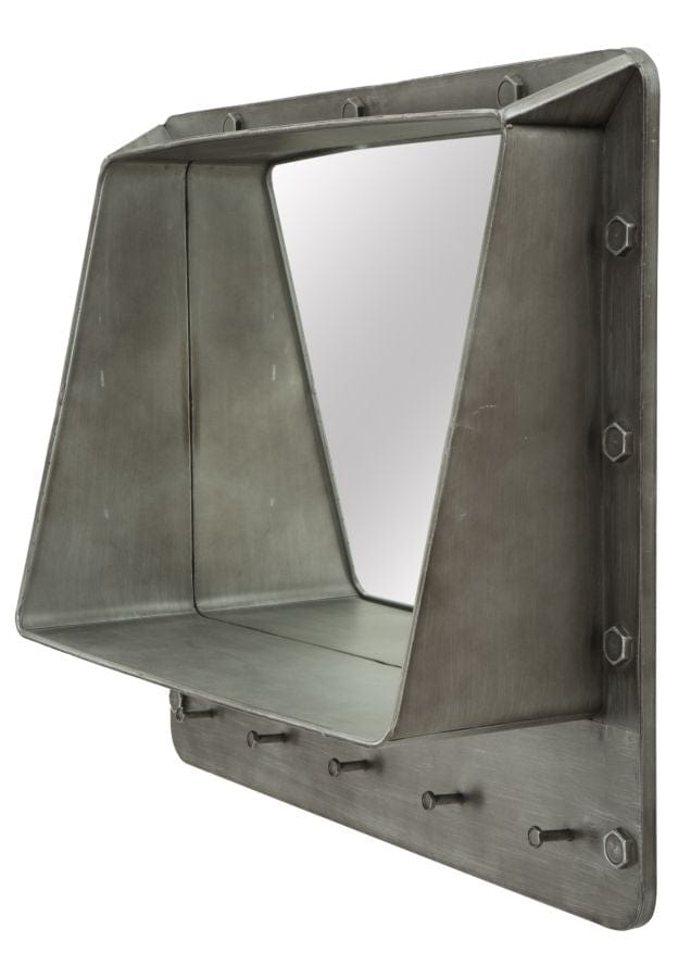 Oglinda decorativa din metal Bolt Gri inchis, l70xA19,5xH60 cm (2)