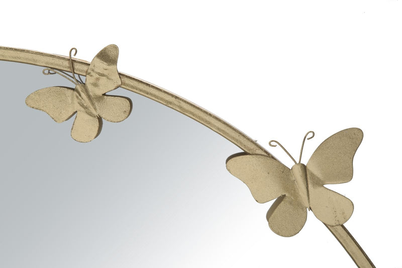 Oglinda decorativa din metal Butterfly Auriu, Ø91 cm (3)