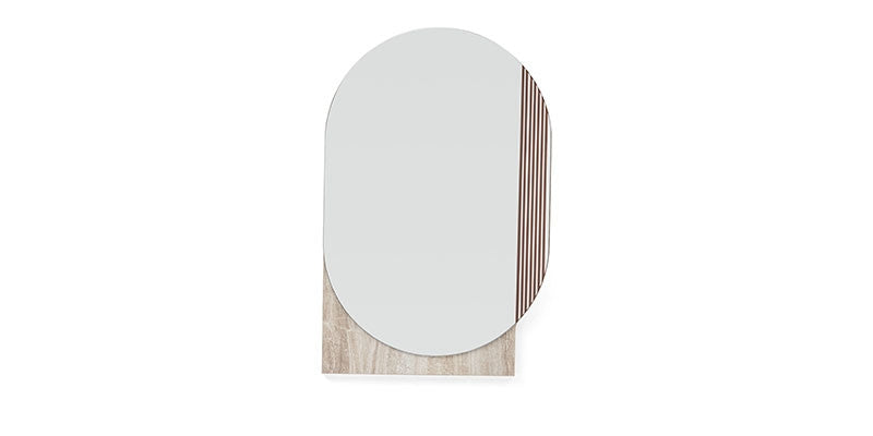 Oglinda decorativa din pal, Piero Natural, l55,2xH85 cm (5)