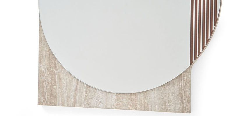 Oglinda decorativa din pal, Piero Natural, l55,2xH85 cm (7)