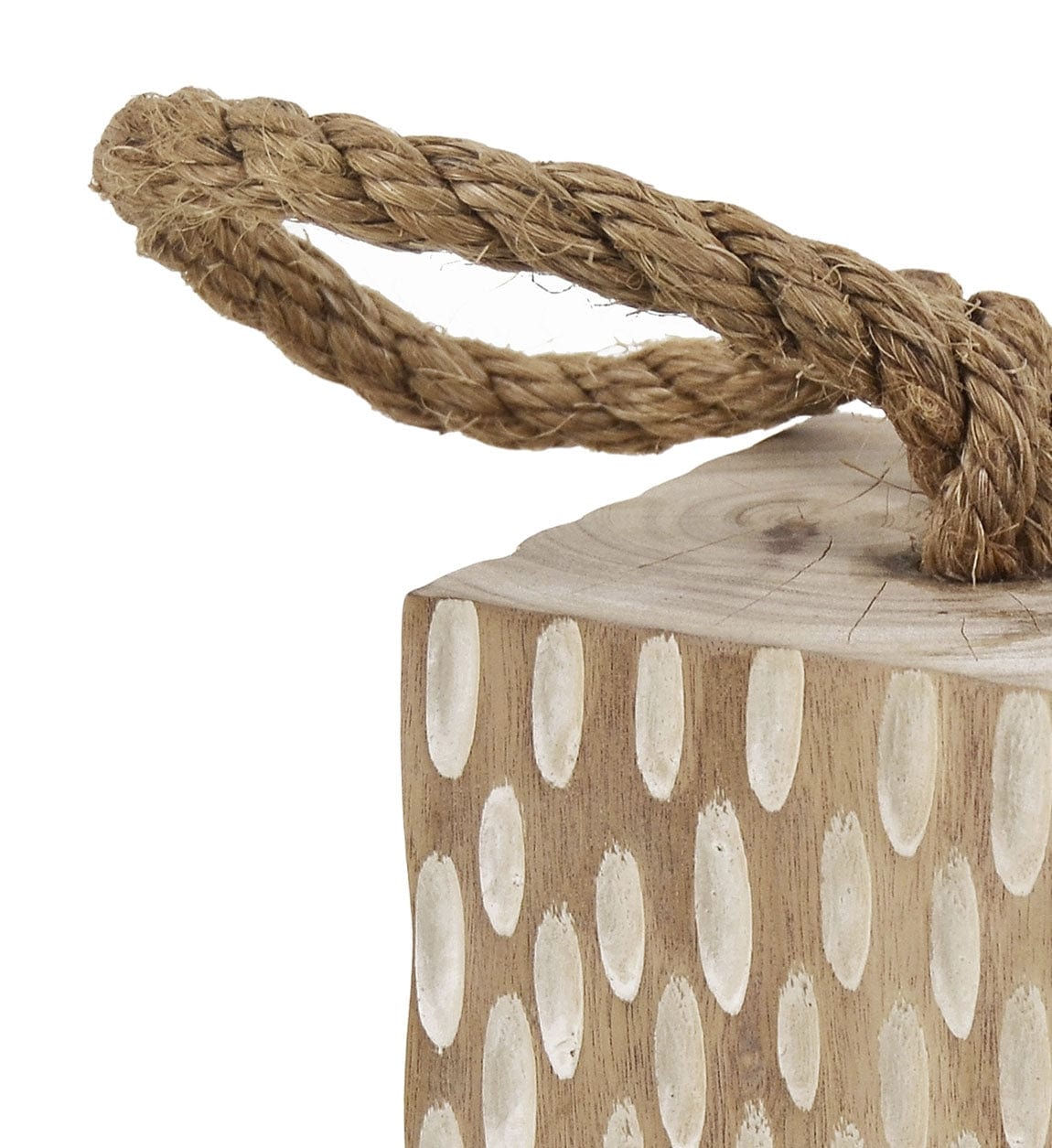 Opritor usa din lemn de tec Square Natural, L10xl10xH30 cm (1)