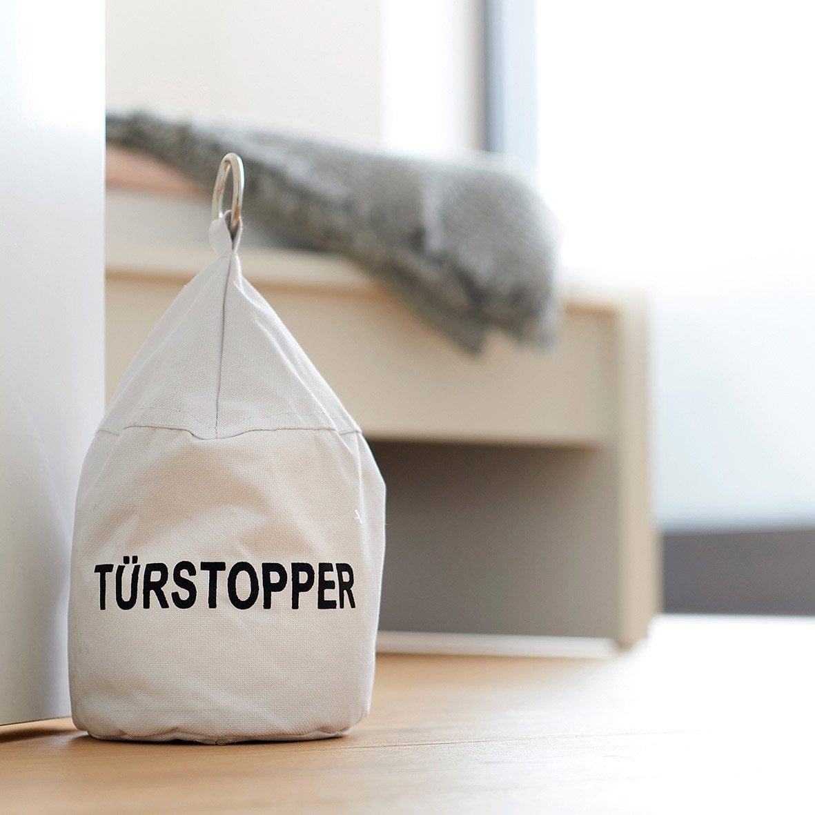 Opritor usa din poliester, Stopper Alb, Ø13xH24 cm (1)