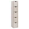 Organizator modular din lemn, cu 5 sertare, Wood Large Natural, L21xl18xH86,5 cm