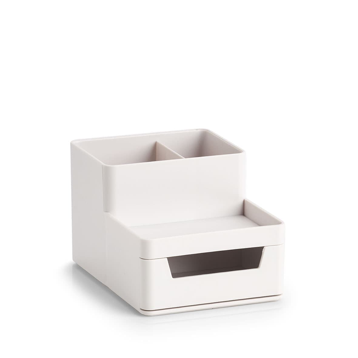 Organizator pentru birou, din plastic, Free Alb, l15,5xA11,2xH9,5 cm (1)