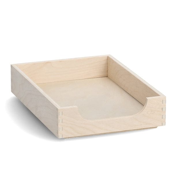 Organizator pentru documente, din lemn, Wood Natural, L32xl23xH7 cm