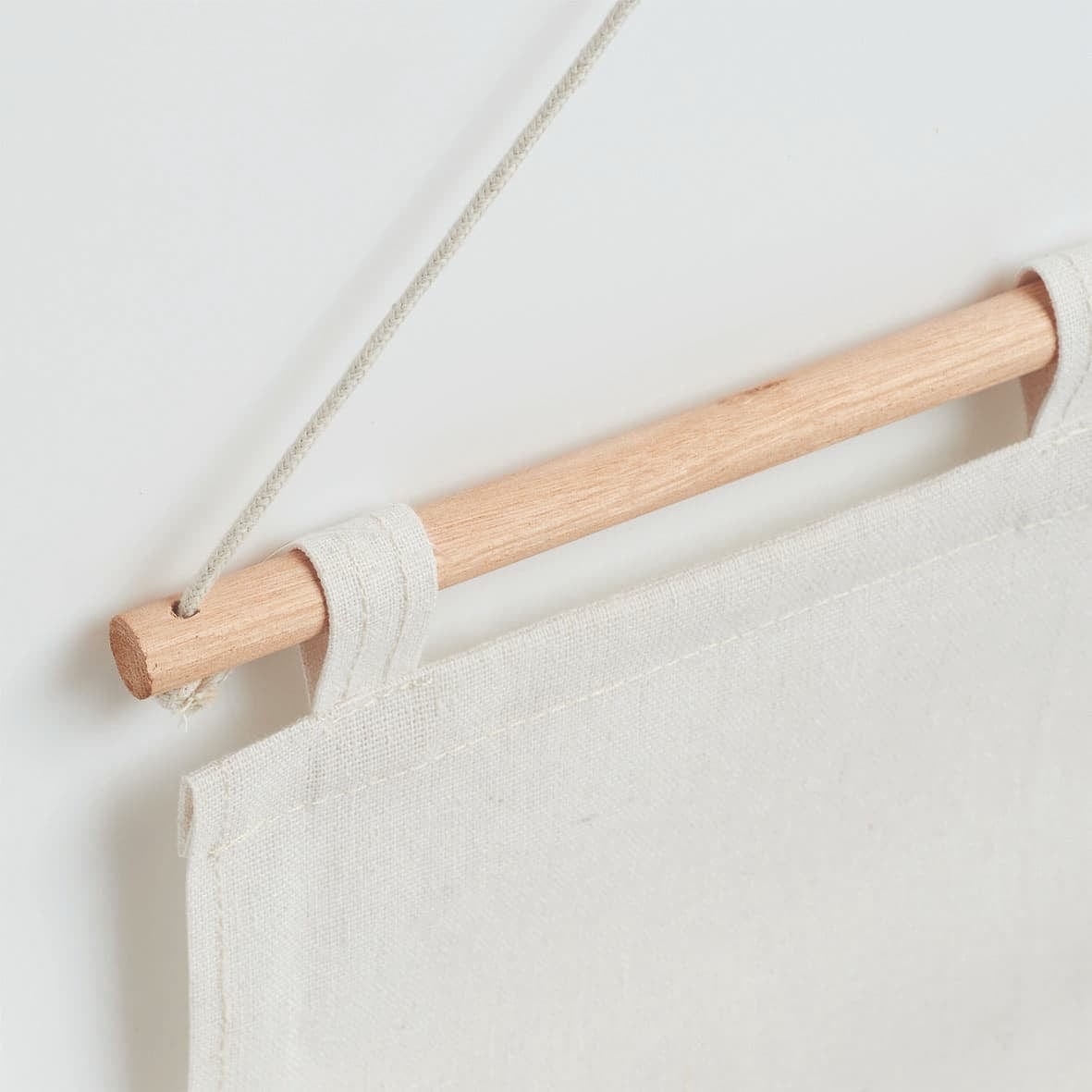 Organizator textil de perete cu 8 compartimente, Stripes Alb / Bleumarin, l35xH60 cm (4)