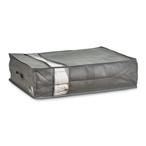 Zeller Organizator textil pliabil cu fermoar, Vlies Medium Gri, L70xl50xH20 cm