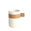 Pahar din polirasina pentru periuta de dinti, Leather Crem, Ø7,6xH10 cm