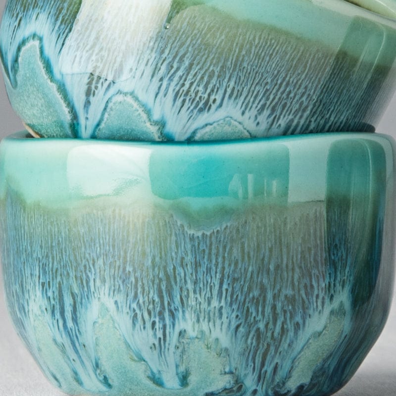 Pahar pentru sake, din ceramica, Aqua Turcoaz, 30 ml (1)