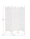 Paravan despartitor din lemn de mango si MDF, Kiran Antique Alb, l150xA2,1xH180 cm (1)