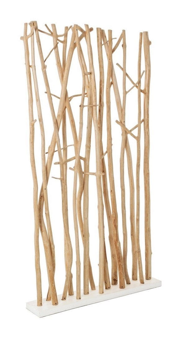 Paravan despartitor din lemn de mungur, Aili Natural, l100xA18,5xH180 cm