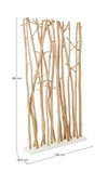 Paravan despartitor din lemn de mungur, Aili Natural, l100xA18,5xH180 cm (3)