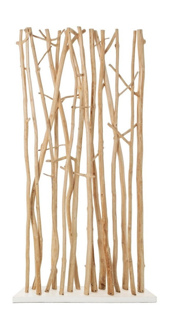 Paravan despartitor din lemn de mungur, Aili Natural, l100xA18,5xH180 cm (2)