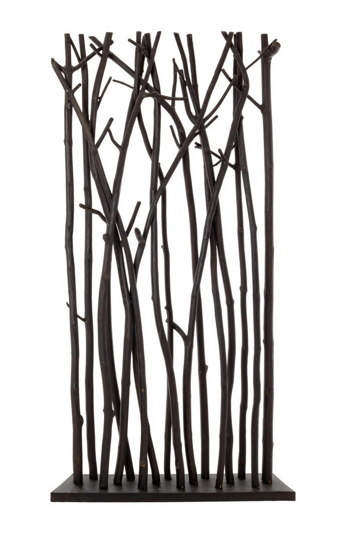 Paravan despartitor din lemn de mungur, Aili Negru, l100xA18,5xH180 cm (1)