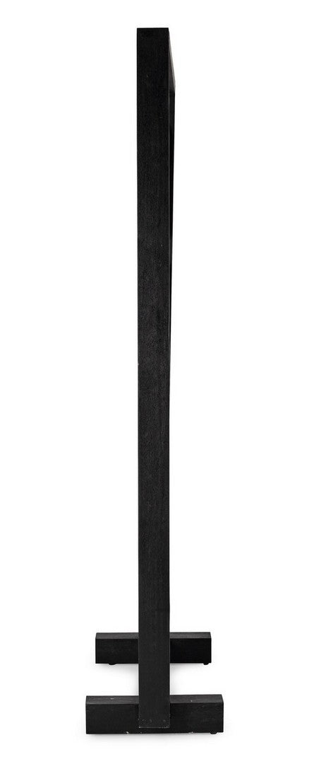 Paravan despartitor din lemn de tec, Grenada Natural / Negru, l100xH200 cm (6)