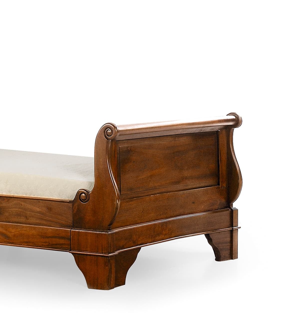 Pat din lemn de mahon Vintage Nuc (4)