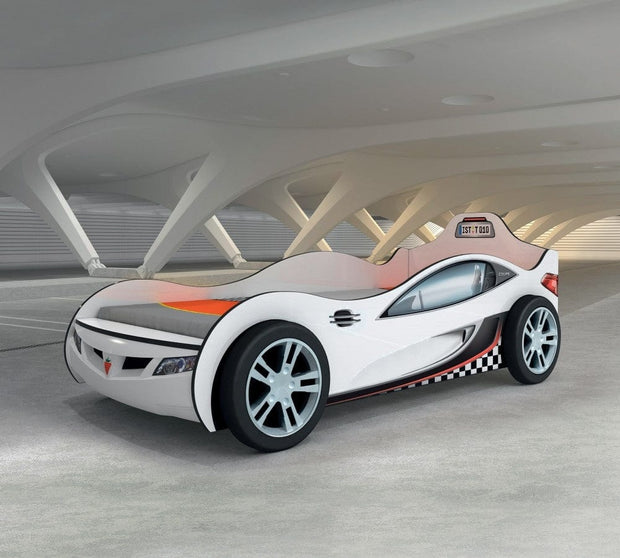 Pat din pal pentru copii Coupe White, 190 x 90 cm (1)