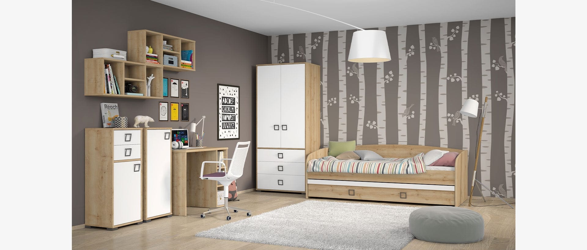 Pat din pal, pentru copii, Kiki KRT Fag, 200 x 90 cm (1)