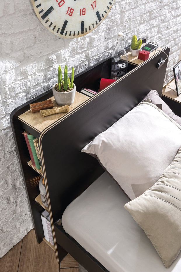 Pat din pal pentru tineret Blacky Black / Nature (1)