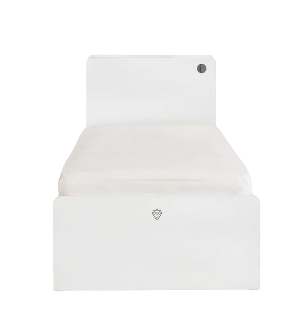 Pat din pal pentru tineret White (5)