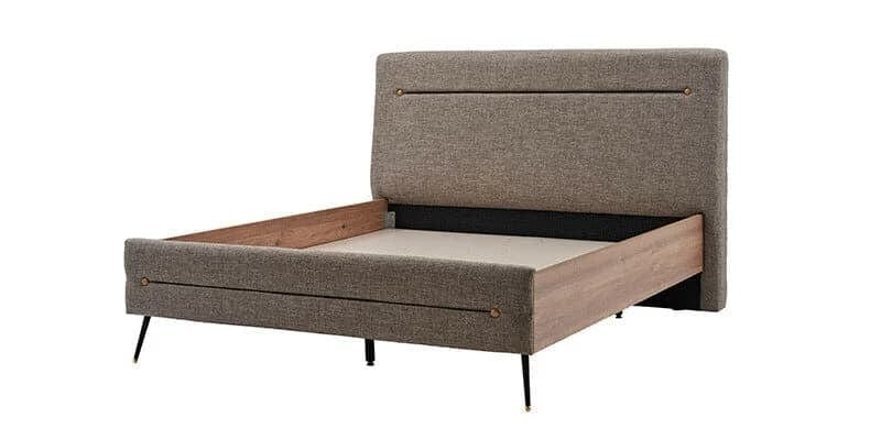 Dogtas Pat din pal tapitat cu stofa Larina Grej