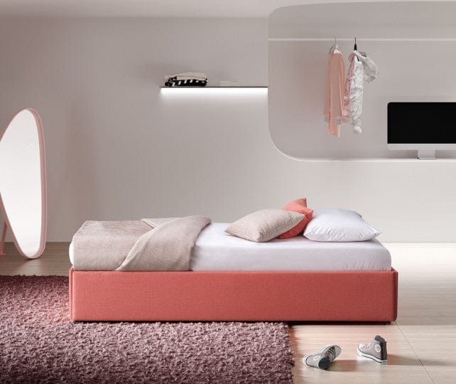 Pat / Divan suprapus tapitat cu stofa, Pervin (1)