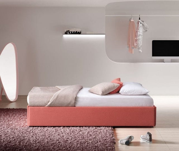 Pat / Divan suprapus tapitat cu stofa, Pervin (1)