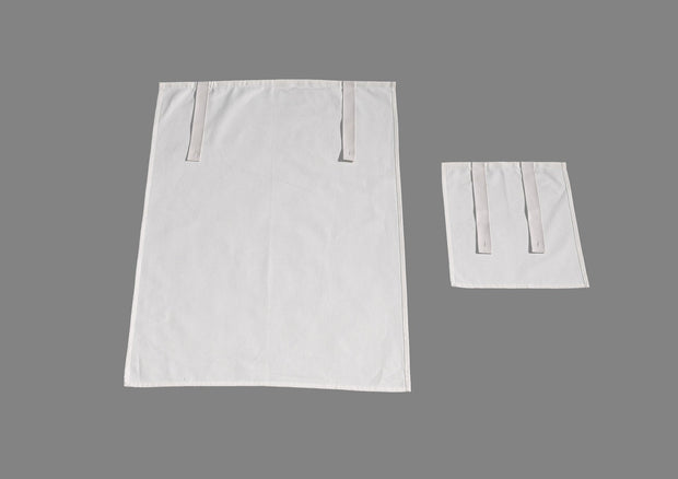 Vipack 200 x 90 cm Pat etajat din MDF pentru copii cu spatiu de joaca si perdelute decorative Noah Alb, 200 x 90 cm