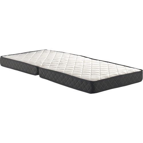 Pat pliant metalic cu saltea inclusa, Katla Negru, 200 x 90 cm (4)