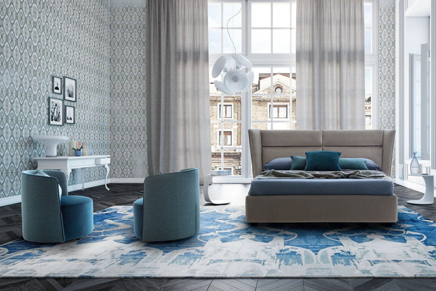 Pat tapitat cu spatiu de depozitare Passe (1)